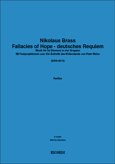 Brass Fallacies Of Hope - Deutsches Requiem Sheet Music Songbook