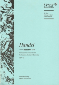 Handel Messiah 1741 Hwv 56 Piano Vocal Score Sheet Music Songbook