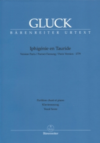Gluck Iphigenie En Tauride Paris Version 1779 Voc Sheet Music Songbook
