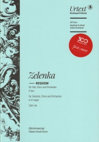 Zelenka Requiem D Zwv 46 Piano Vocal Score Sheet Music Songbook
