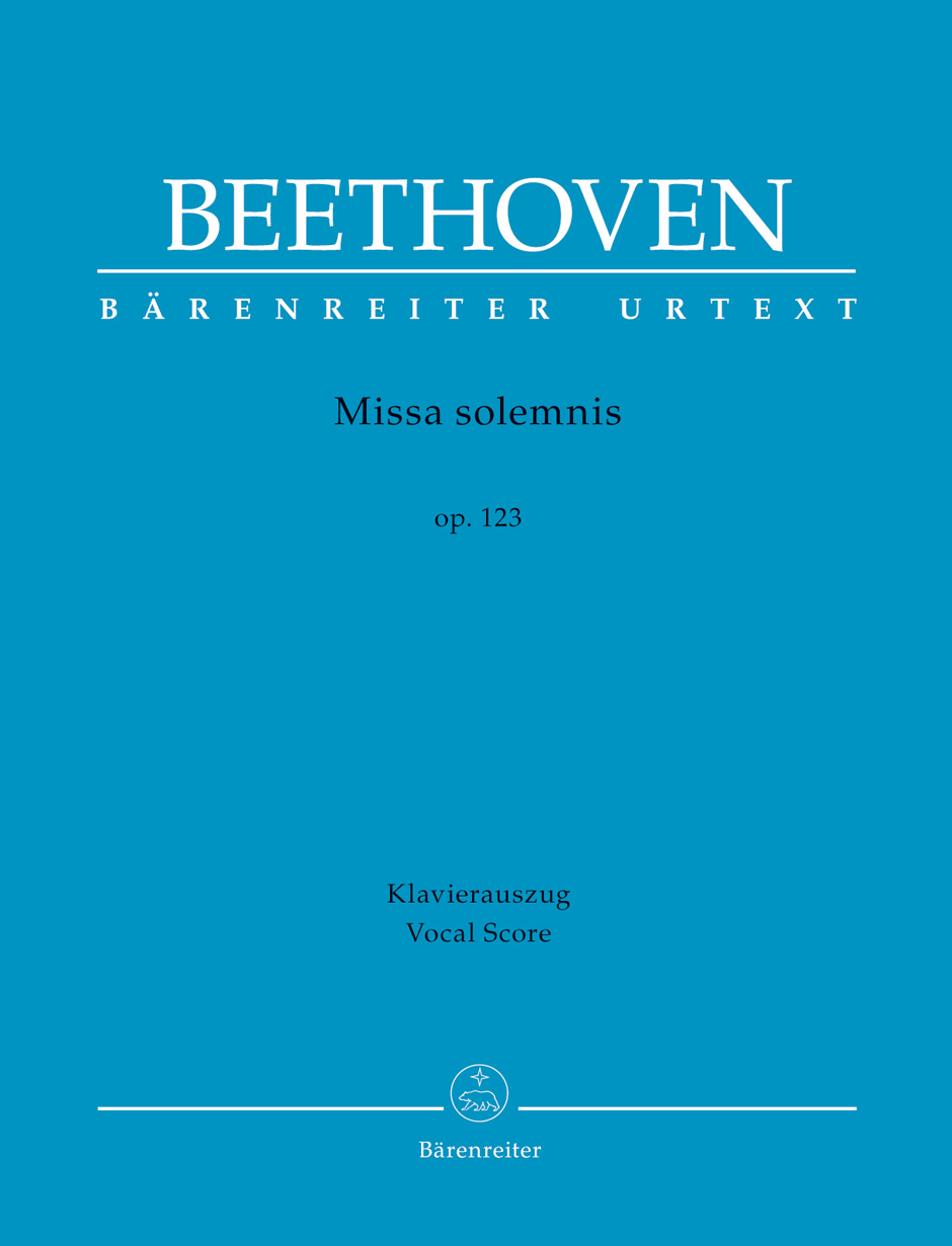 Beethoven Missa Solemnis Op.123 Vocal Score Sheet Music Songbook