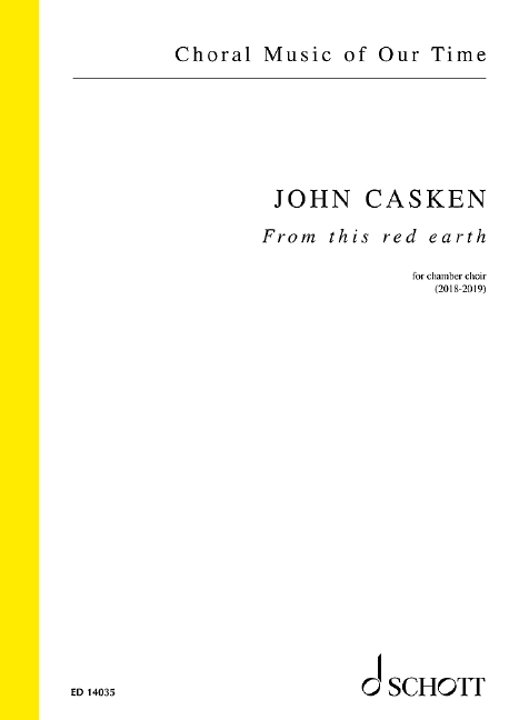 Casken From This Red Earth Ssaattbb Choral Score Sheet Music Songbook
