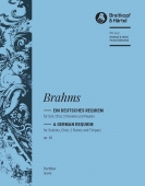 Brahms German Requiem Op45 Score/parts Sheet Music Songbook