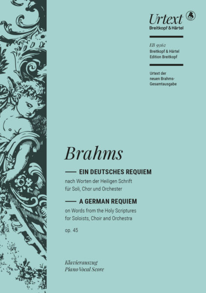 Brahms A German Requiem Op45 Vocal Score Sheet Music Songbook