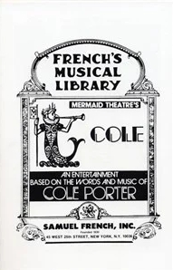 Cole Libretto Sheet Music Songbook