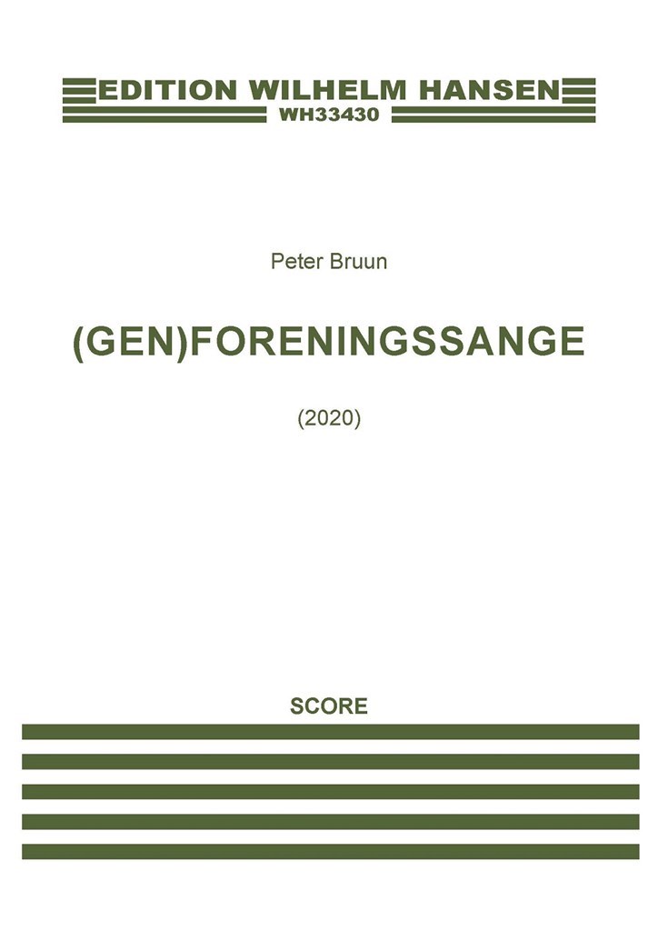 Bruun (gen)foreningssange Satb Score Sheet Music Songbook