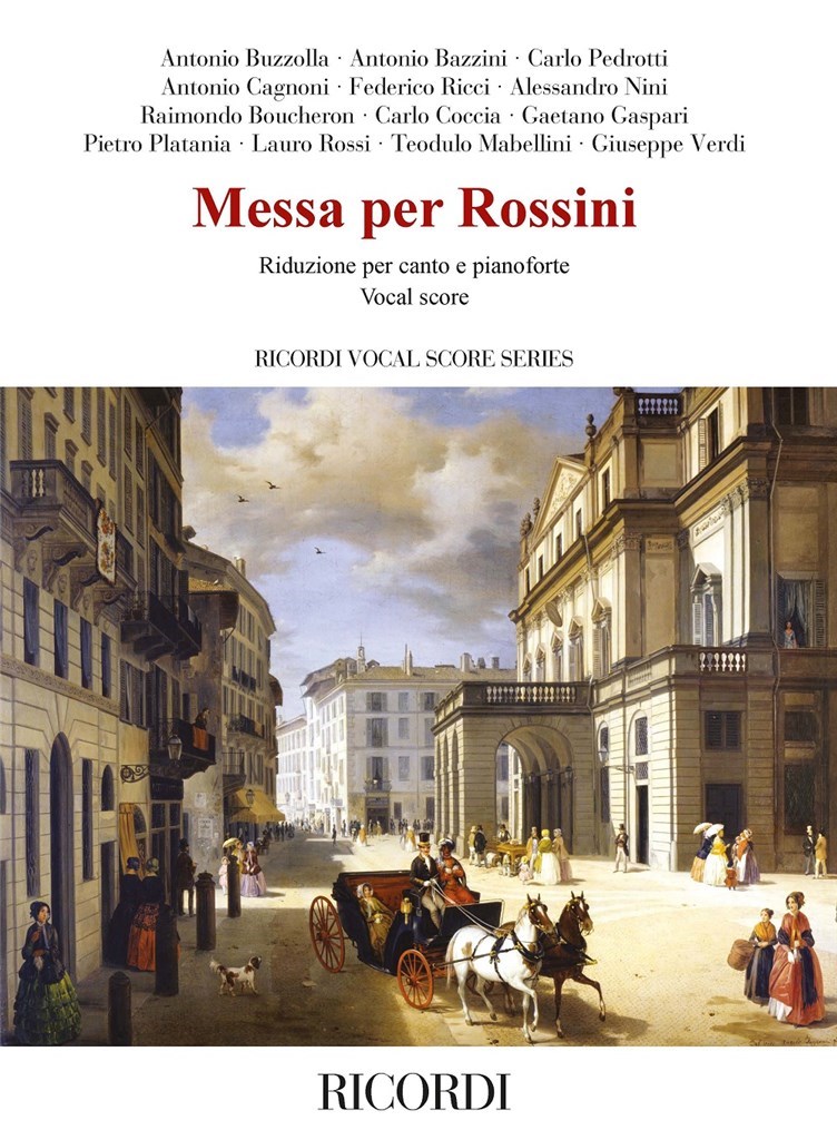 Verdi Messa Per Rossini Vocal Score Sheet Music Songbook