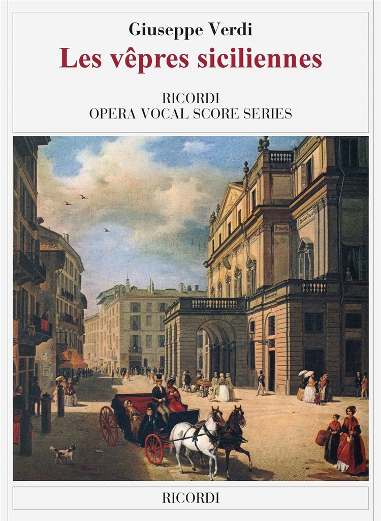 Verdi Les Vepres Siciliennes Vocal Score Sheet Music Songbook