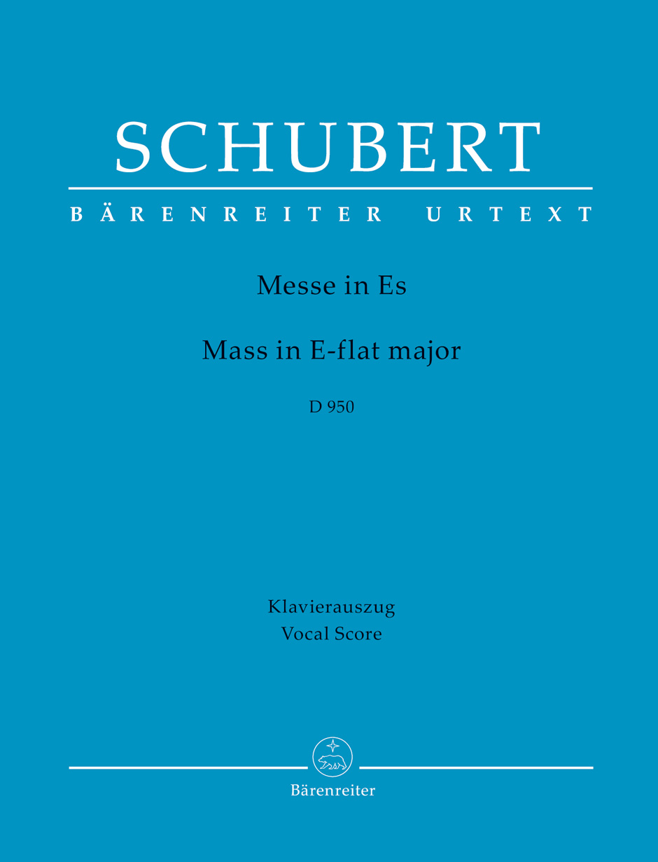 Schubert Mass In E-flat Major D 950 Vocal Score Sheet Music Songbook
