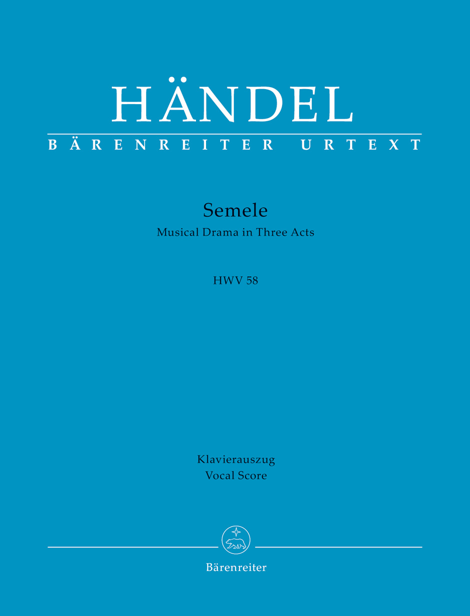 Handel Semele Hwv 58 Vocal Score Sheet Music Songbook