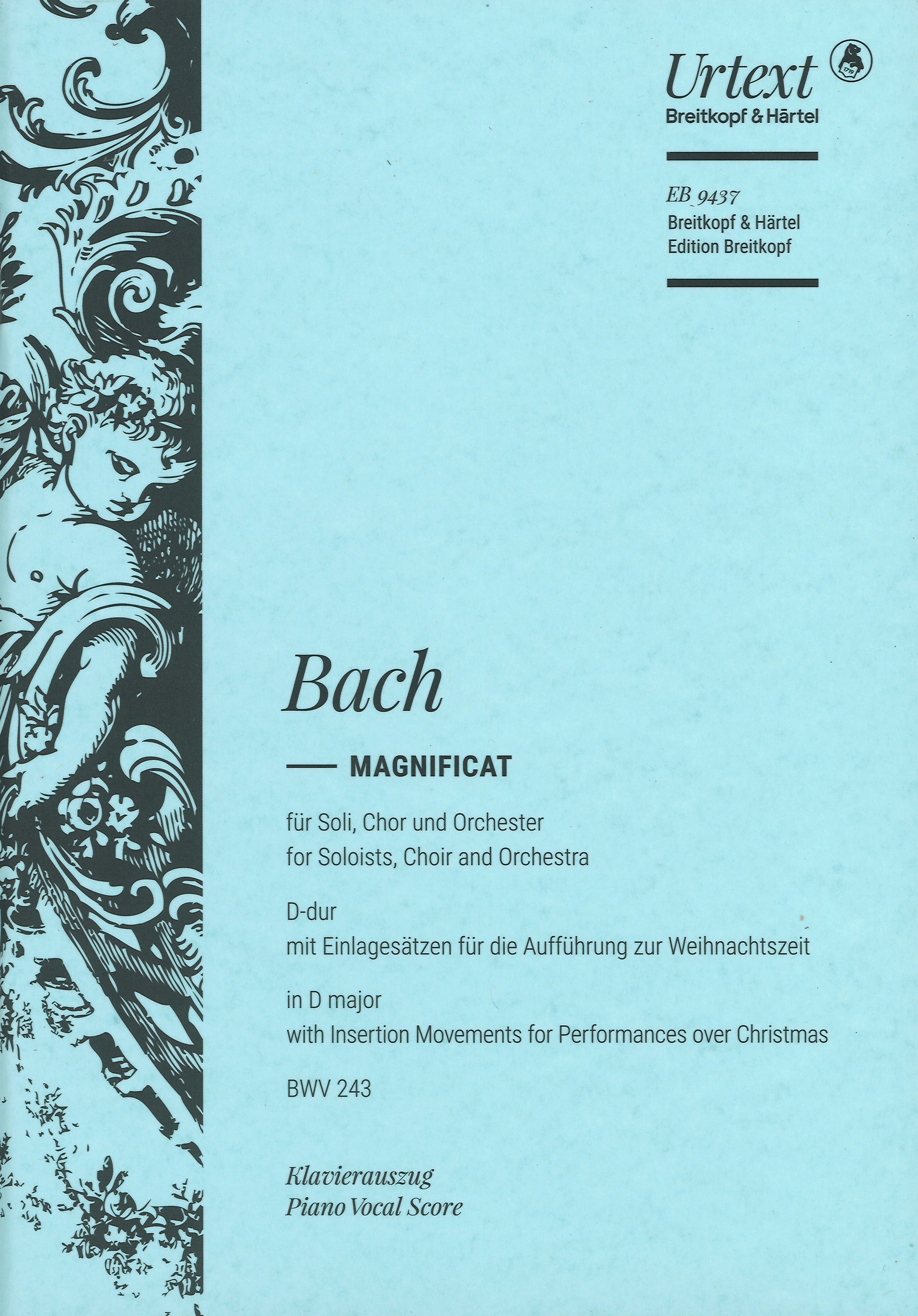 Bach Magnificat Bwv 243 Vocal Score Sheet Music Songbook