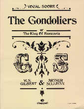 Gondoliers Gilbert & Sullivan Vocal Score Sheet Music Songbook