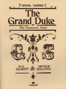 Grand Duke Gilbert & Sullivan Vocal Score Sheet Music Songbook