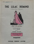 Lilac Domino Libretto Sheet Music Songbook