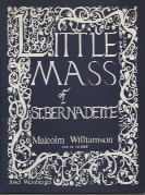 Little Mass Of St Bernadette Williamsonvocal Score Sheet Music Songbook