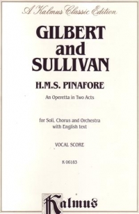 Hms Pinafore Gilbert & Sullivan Vocal Score Sheet Music Songbook