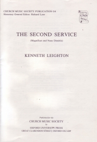 Magnificat & Nunc Dimittis Leighton Satb/org Sheet Music Songbook