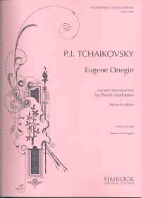 Tchaikovsky Eugene Onegin Op24 Vocal Score Sheet Music Songbook