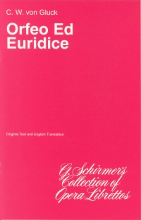 Gluck Orfeo Ed Euridice Libretto Eng/ita Ducloux Sheet Music Songbook