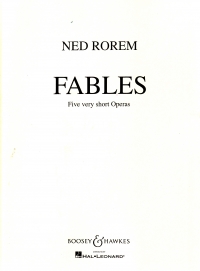 Rorem Fables (5 Very Short Operas) Vocal Score Sheet Music Songbook