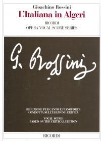 Rossini Litaliana In Algeri Vocal Score Eng/it Sheet Music Songbook