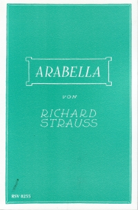 Strauss R Arabella Libretto English Sheet Music Songbook