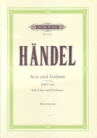 Handel Acis & Galatea Eng/ger Vocal Score Sheet Music Songbook