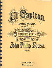 Sousa El Capitan Vocal Score Paperback Sheet Music Songbook