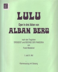 Berg Lulu Complete 3 Act Version Vocal Score Sheet Music Songbook