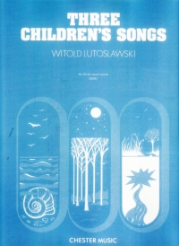 Lutoslawski Three Childrens Songs Vocal Score Sheet Music Songbook