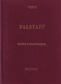 Verdi Falstaff Eng/it Vocal Score Clothbound Sheet Music Songbook