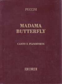 Puccini Madama Butterfly Vocal Score It Clothbound Sheet Music Songbook