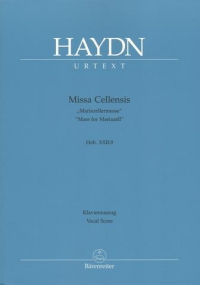 Haydn Mariazeller Mass Vocal Score Sheet Music Songbook