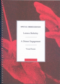 Berkeley Dinner Engagement Op.45 Vocal Score Sheet Music Songbook