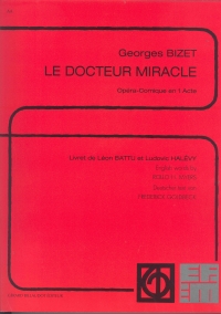 Bizet Le Docteur Miracle Comic Opera Vocal Score Sheet Music Songbook