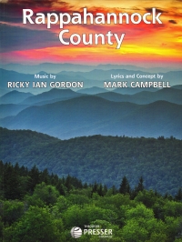 Rappahannock County Theatrical Song Cycle Sheet Music Songbook