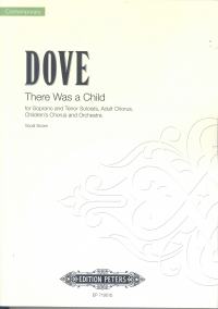 There Was A Child Dove Vocal Score Sheet Music Songbook