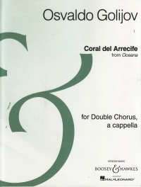 Golijov Coral Del Arrecife (from Oceana) Voc Sc Sheet Music Songbook