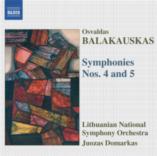 Balakauskas Symphonies Nos 4 & 5 Music Cd Sheet Music Songbook