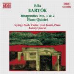 Bartok Rhapsodies Nos 1 & 2 Piano Quintet Music Cd Sheet Music Songbook