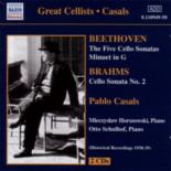 Beethoven/brahms Cello Sonatas Casals Music Cd Sheet Music Songbook