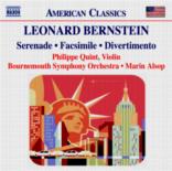 Bernstein Serenade Facsimile Divertimento Music Cd Sheet Music Songbook