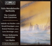 Mendelssohn The Complete Solo Concertos Music Cd Sheet Music Songbook