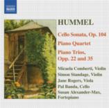 Hummel Cello Sonata Piano Trios Music Cd Sheet Music Songbook
