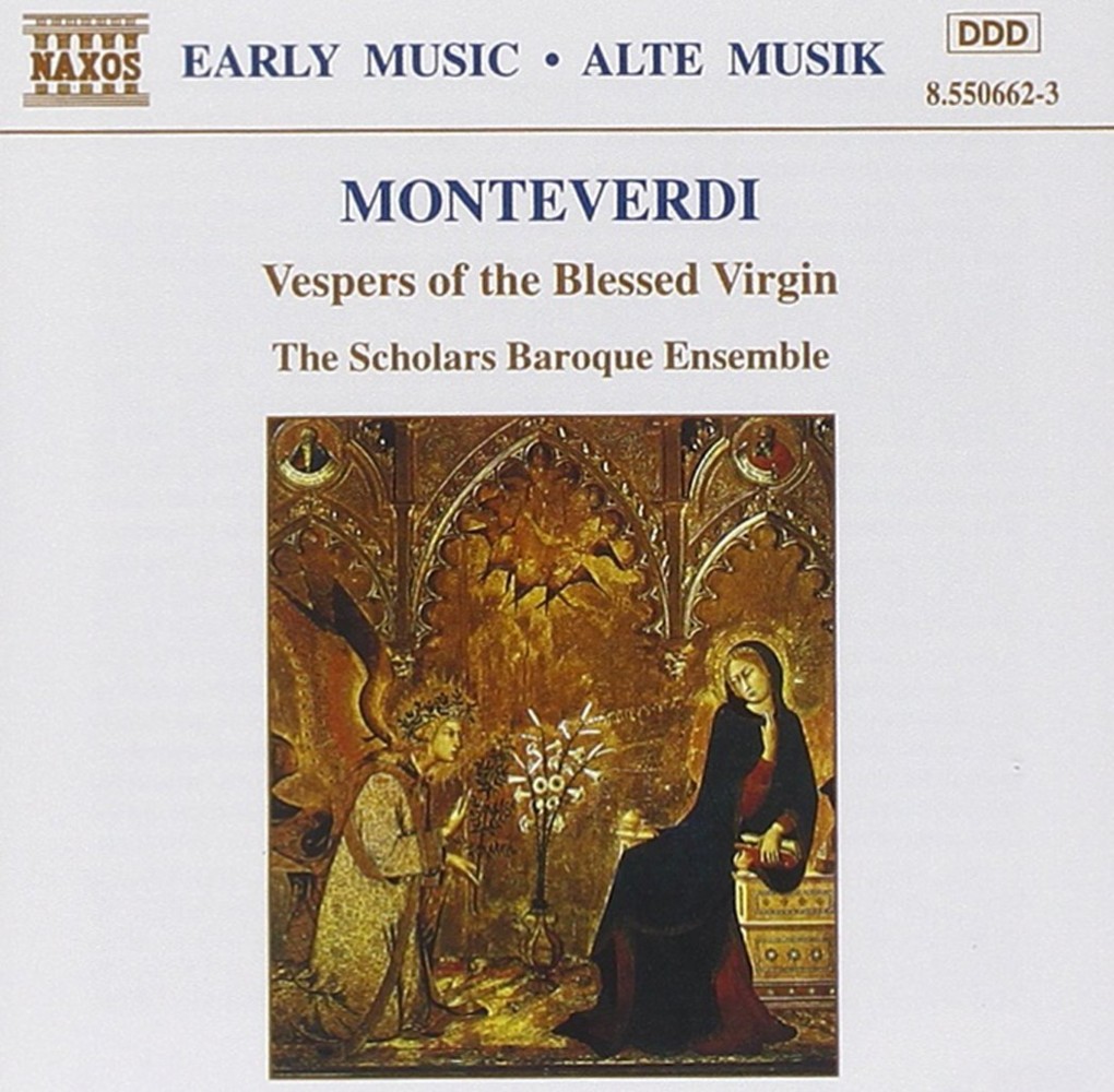 Monteverdi Vespers Of The Blessed Virgin Music Cd Sheet Music Songbook