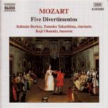 Mozart Five Divertimentos (wind) Music Cd Sheet Music Songbook