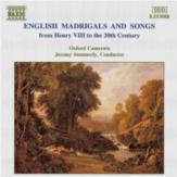 English Madrigals & Songs Music Cd Sheet Music Songbook