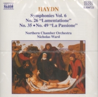 Haydn Symphonies Nos 26, 35 & 49 Music Cd Sheet Music Songbook
