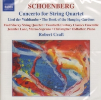 Schoenberg Concerto For String Quartet Music Cd Sheet Music Songbook