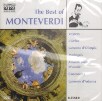 Monteverdi The Best Of Monteverdi Cd Sheet Music Songbook
